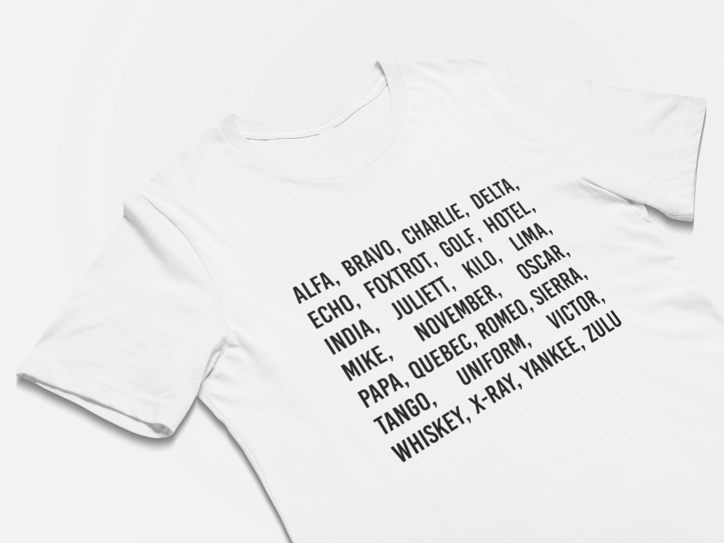 Phonetic Alphabet T-Shirt