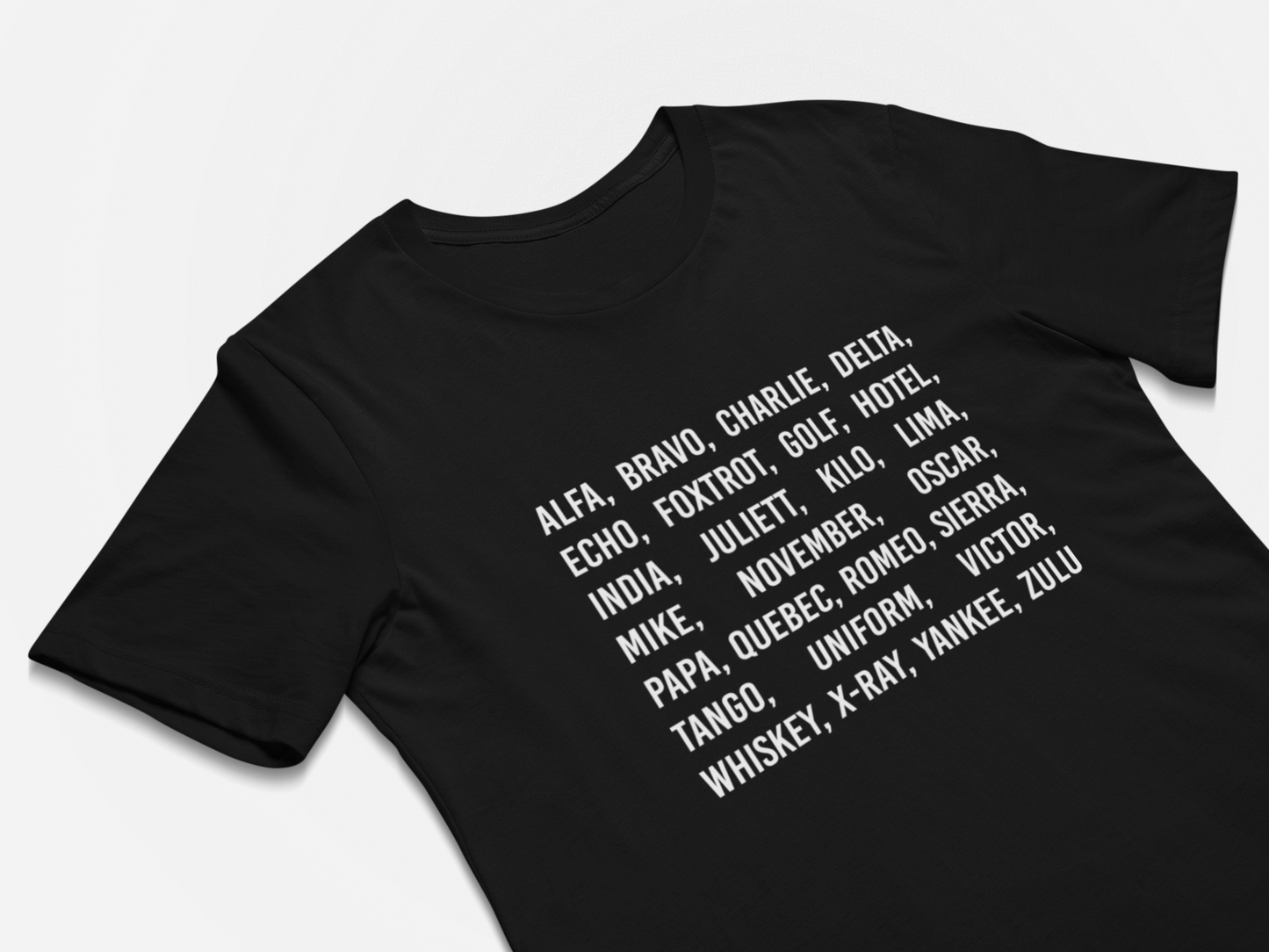 Phonetic Alphabet T-Shirt