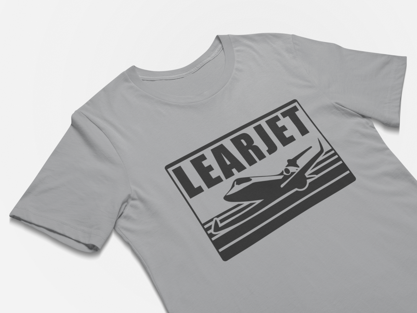 Learjet Business Jet Retro Logo
