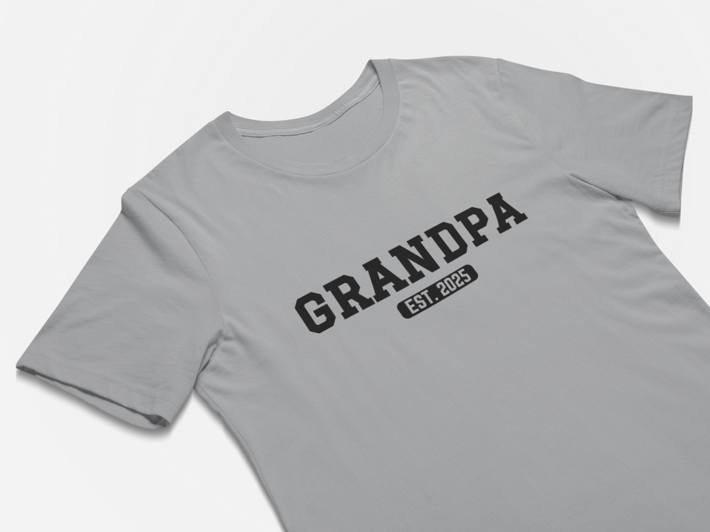 Grandpa Established 2025 Fun Pregnancy Announcement for Grandpa T-Shirt