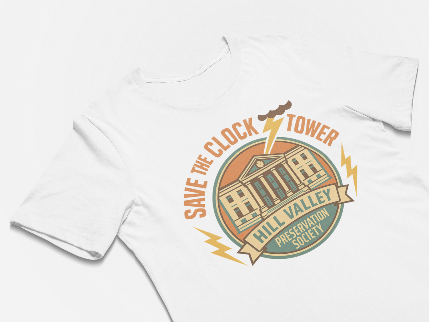 Save The Clock Tower 80 Retro Movie Funny Tshirts