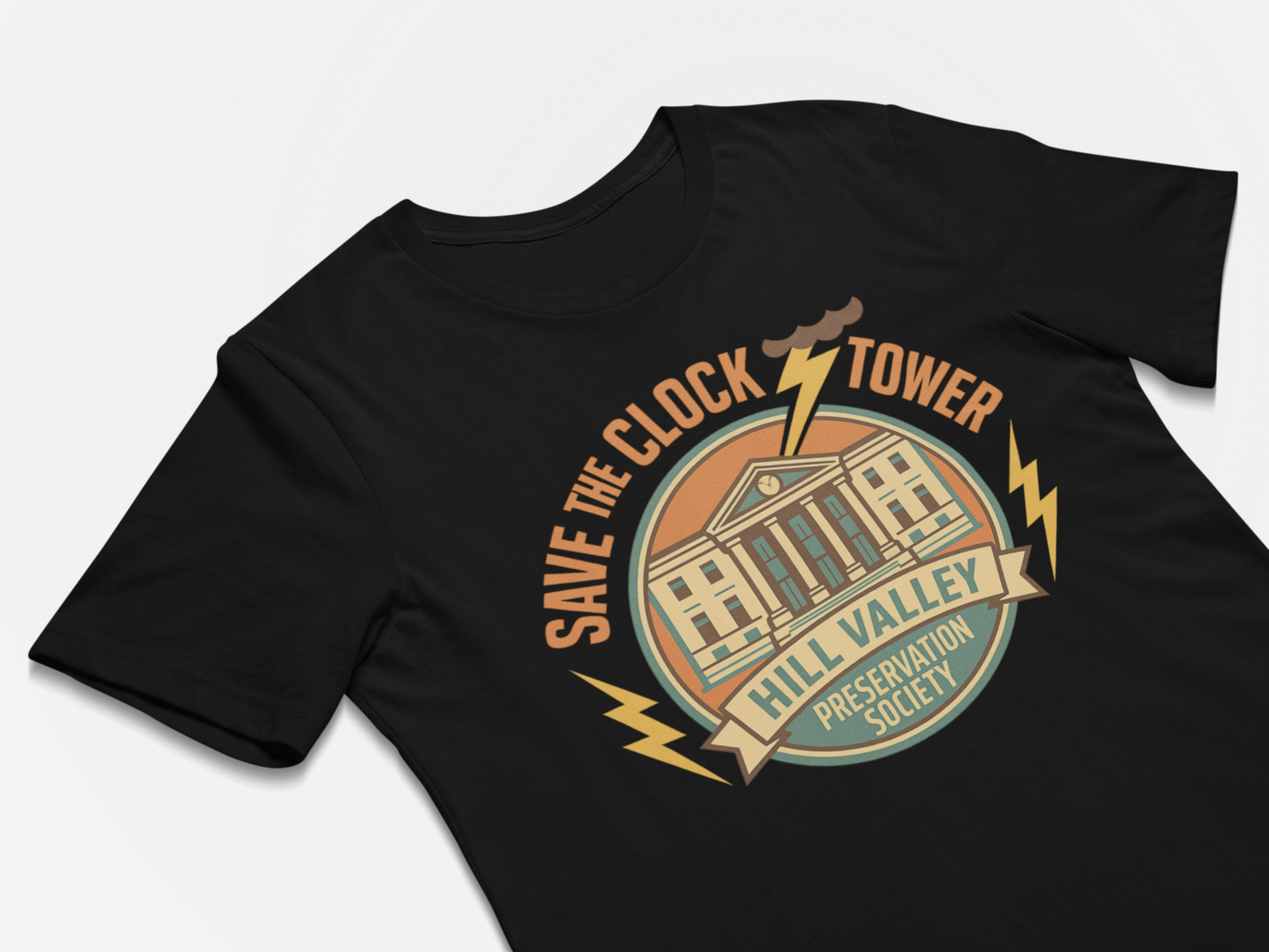 Save The Clock Tower 80 Retro Movie Funny Tshirts