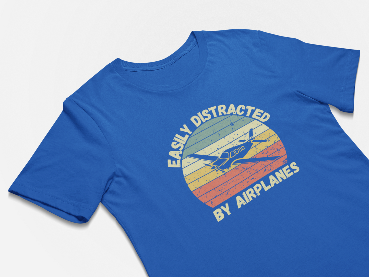 Easily Distracted By Airplanes - Funny Pilot Gift Shirts