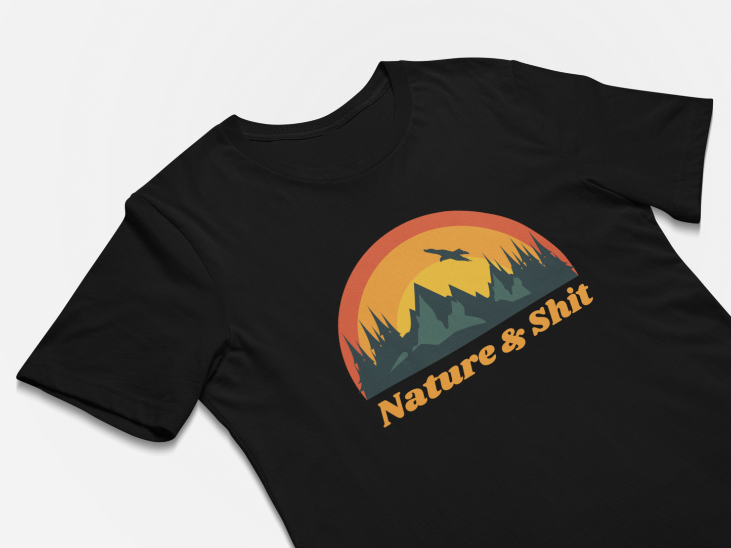 Nature & Sh$% - Funny Outdoors Shirts for Hikers
