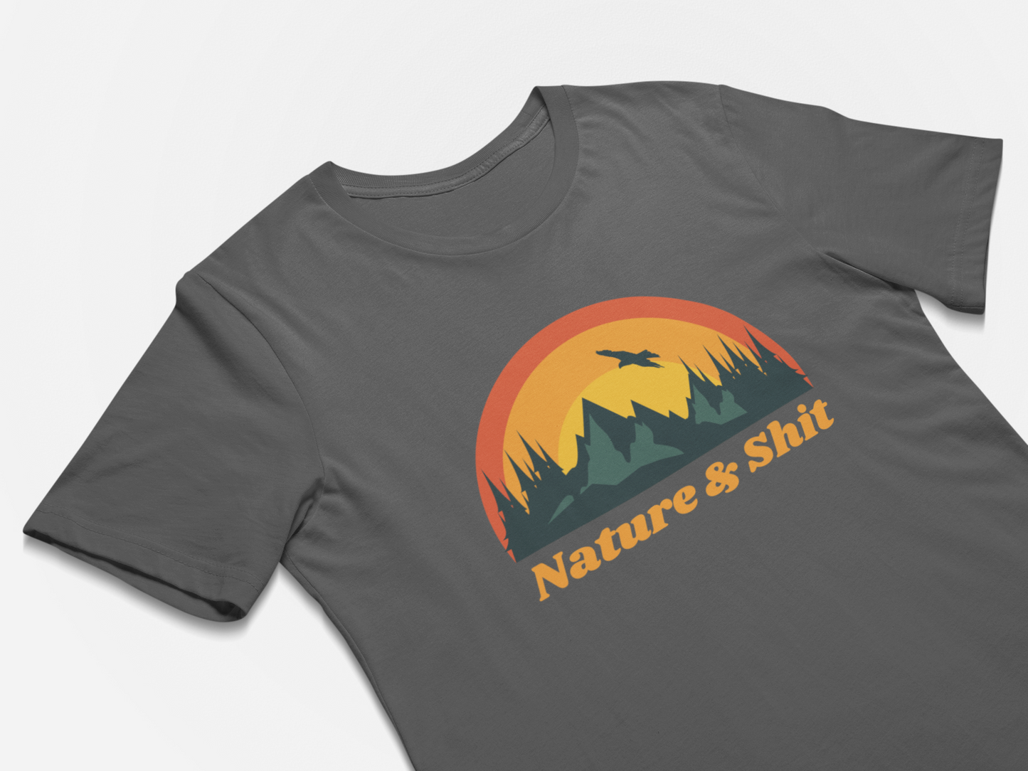 Nature & Sh$% - Funny Outdoors Shirts for Hikers