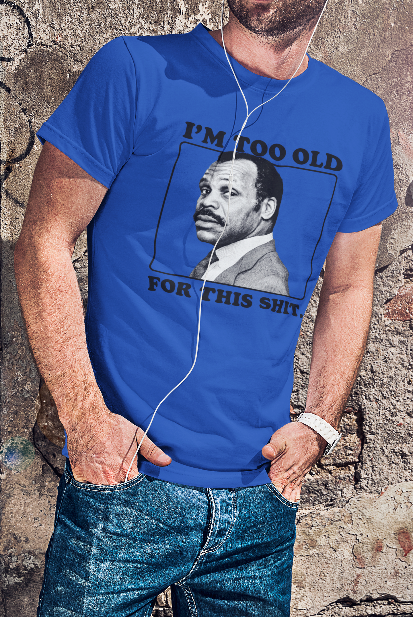 I'm Too Old For This Lethal Weapon Tshirts Funny 80's Movie T-Shirts for Dads Birthdays Fathers Day BBQ Shirts