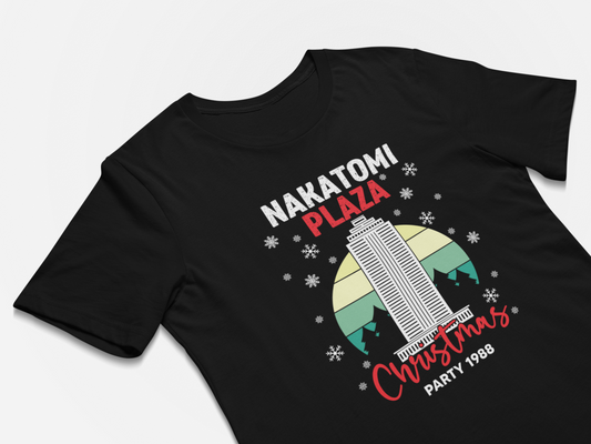 Nakatomi Plaza Christmas Party - Die Hard Movie T-Shirt