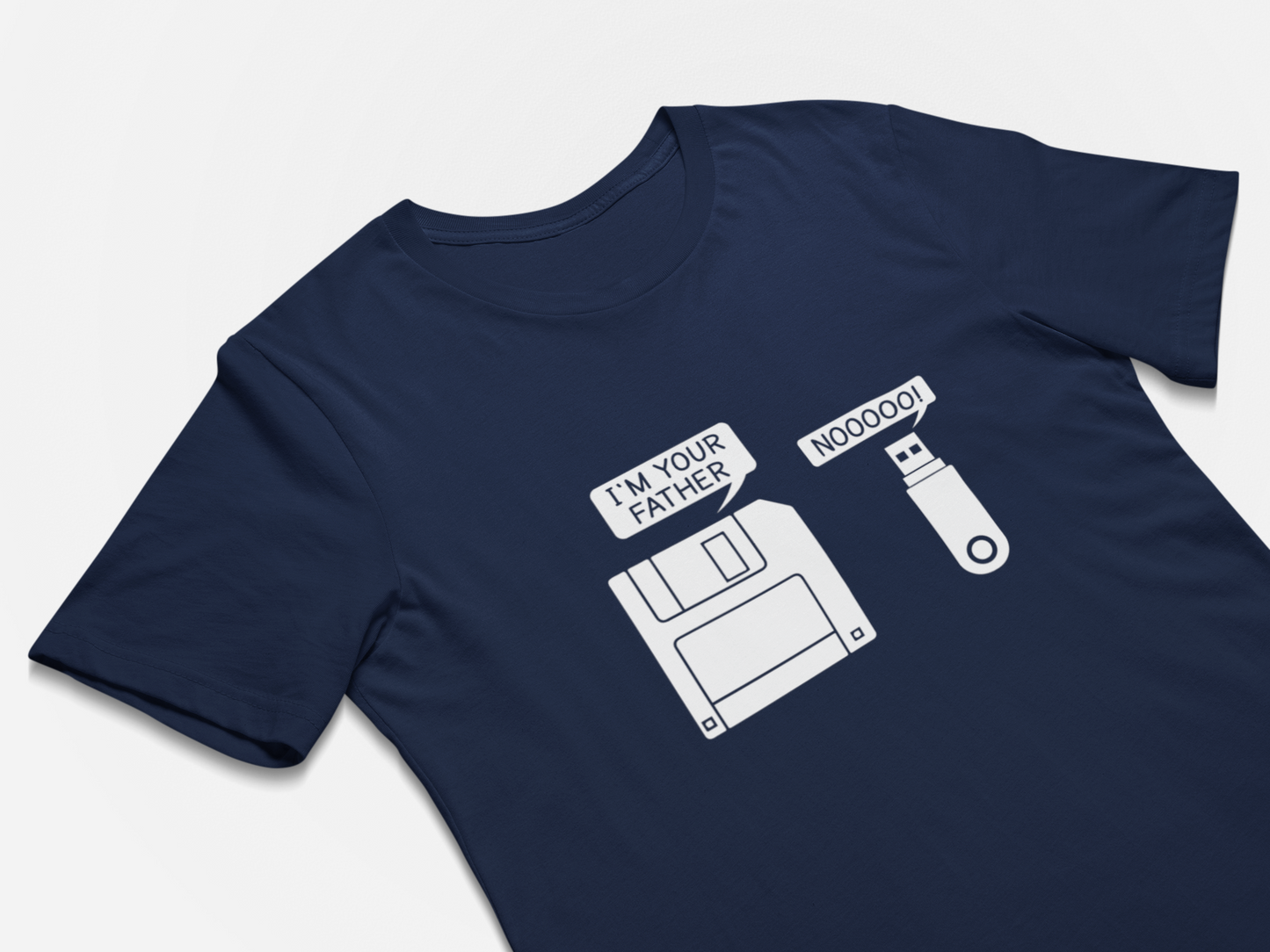 Funny Computer T-Shirt - Floppy Disk USB I'm Your Father Nooo!