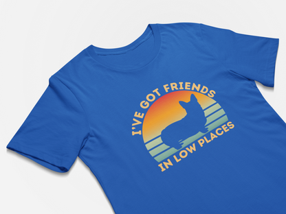 Funny Gift for Corgi Lover, Gifts For Corgi Owners Corgi Shirt, Corgi Dog T-Shirts I've Got Friends In Low Places