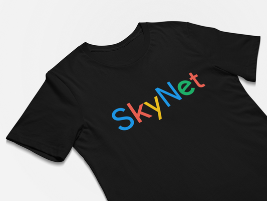 SkyNet Terminator Movie Funny Google Spoof Logo