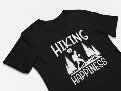 Hiking is Happiness - Outdoors Camping Lovers T-Shirt