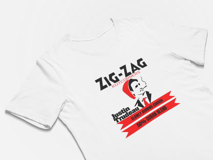 Justin Trudeau Funny T-Shirt Zig Zag Spoof Shirt