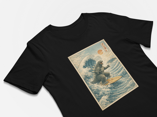 Surfing Ukiyo-e Style Japanese Art T-Shirt
