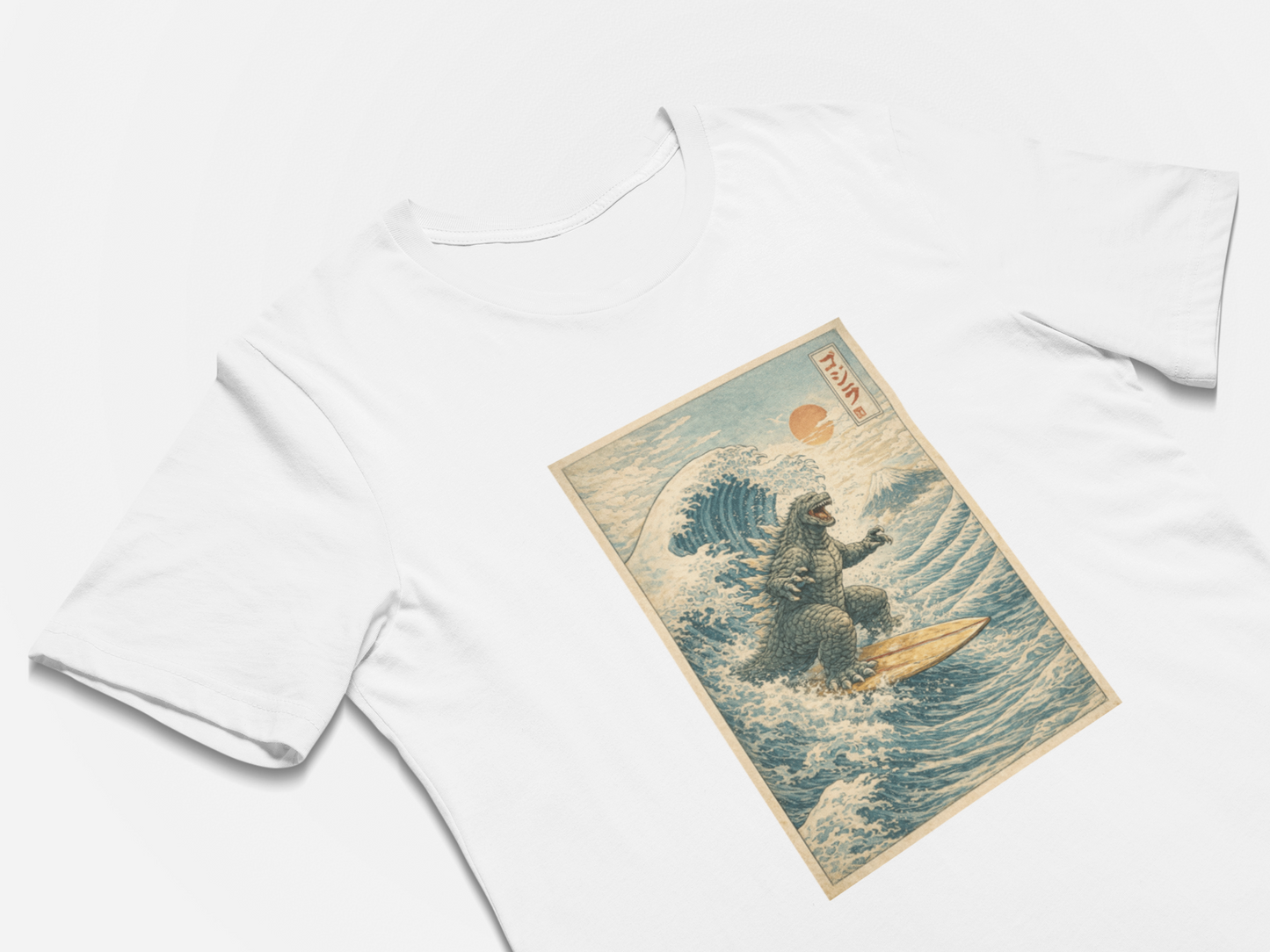 Surfing Ukiyo-e Style Japanese Art T-Shirt