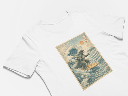 Surfing Ukiyo-e Style Japanese Art T-Shirt