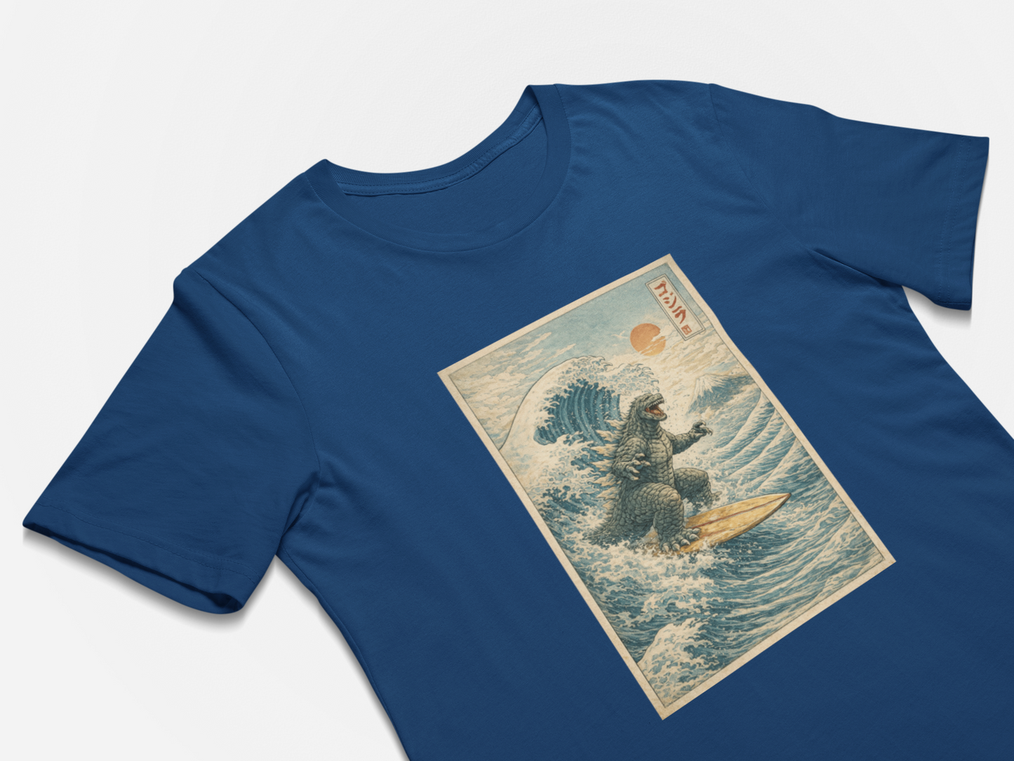 Surfing Ukiyo-e Style Japanese Art T-Shirt