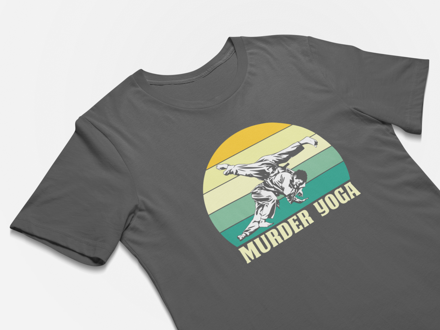 Murder Yoga Funny BJJ MMA Fighter Fan T-Shirt