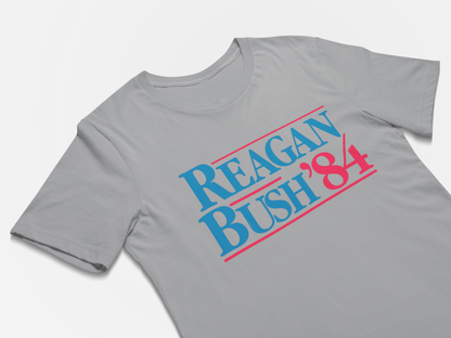 Reagan Bush 84 Presidential Campaign T-Shirt  American Politics