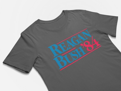 Reagan Bush 84 Presidential Campaign T-Shirt  American Politics