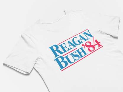 Reagan Bush 84 Presidential Campaign T-Shirt  American Politics