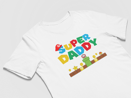 Super Daddy - Mario Fathers Day Gift T-Shirt