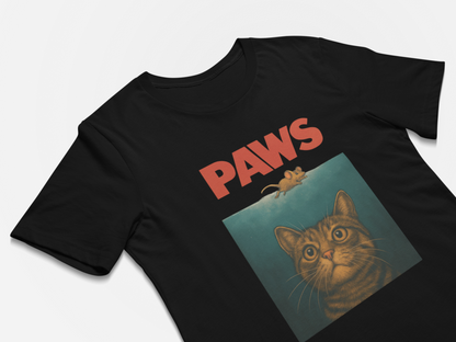 Paws Jaws Cat Fun T-Shirt Funny shirt Funny Cat Owner T-Shirt Gifts