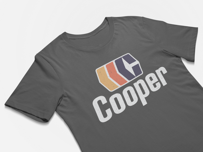 Hockey Player Gift T-Shirt Cooper Retro Hockey Logo