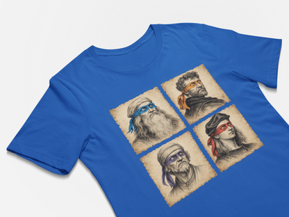 Ninja Turtles Renaissance Artists T-shirt 80's Cartoon Shirts TMNT