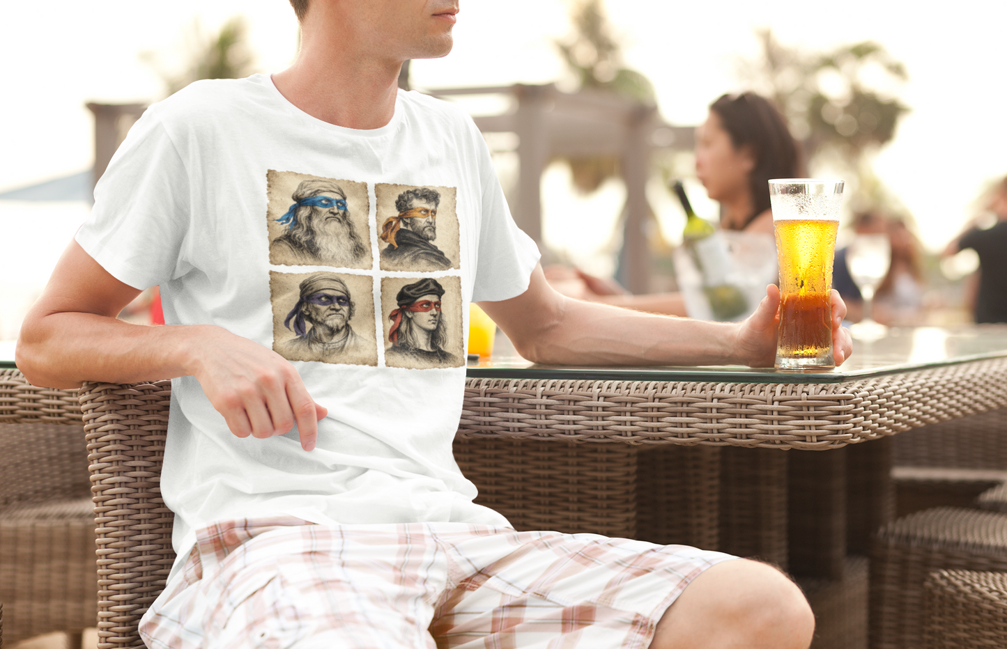 Ninja Turtles Renaissance Artists T-shirt 80's Cartoon Shirts TMNT