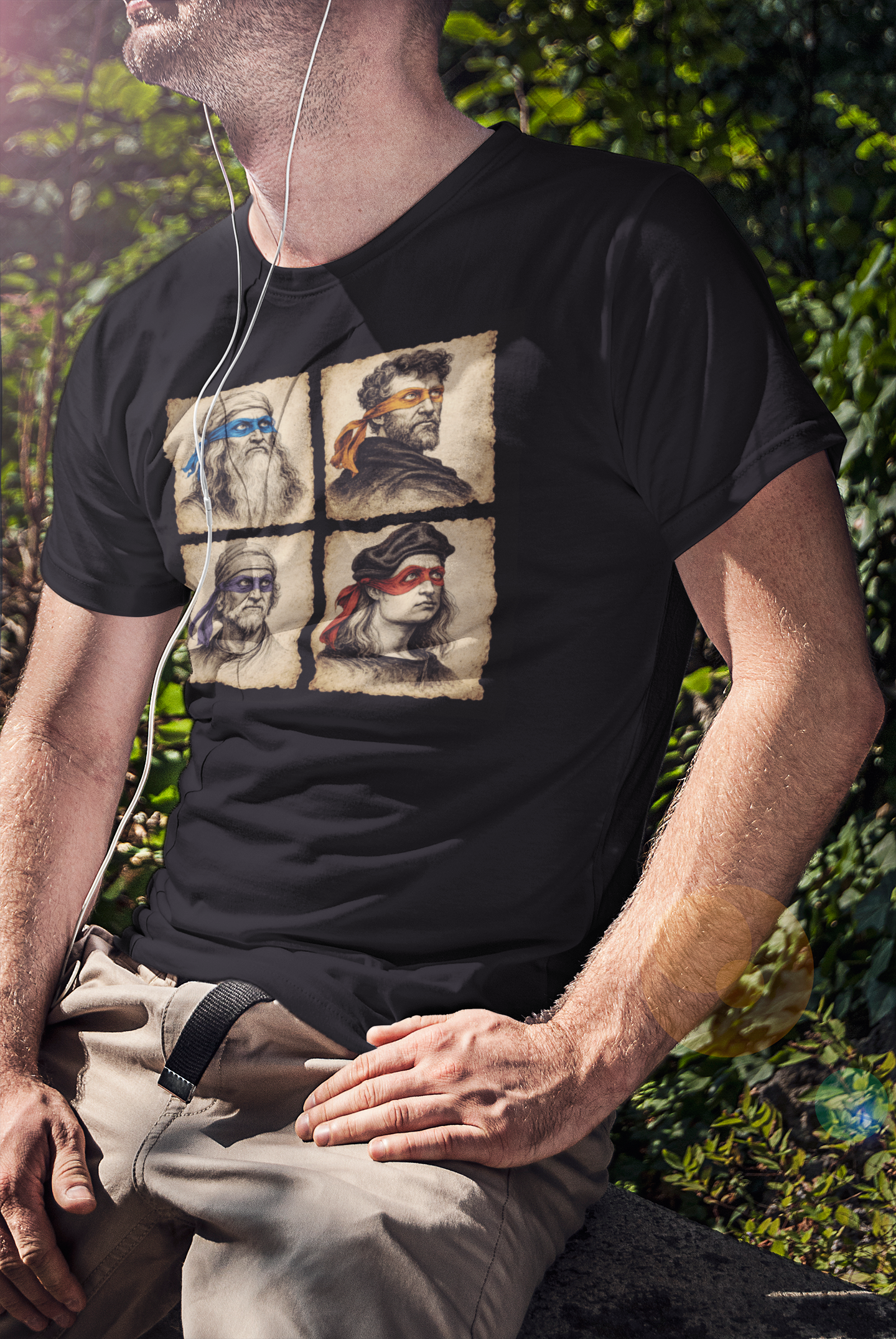 Ninja Turtles Renaissance Artists T-shirt 80's Cartoon Shirts TMNT