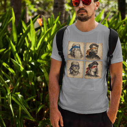 Ninja Turtles Renaissance Artists T-shirt 80's Cartoon Shirts TMNT