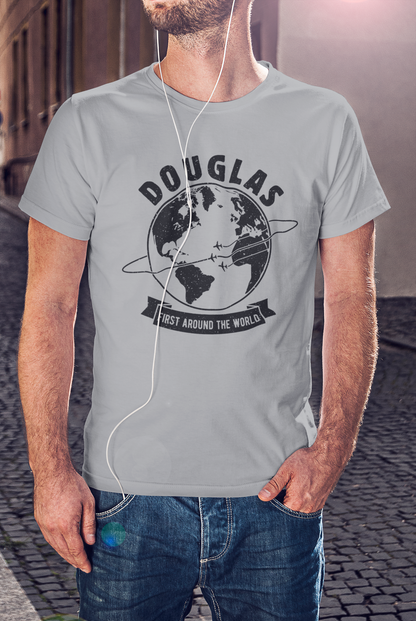Pilot T-Shirts Douglas Aircraft Company First Around The World