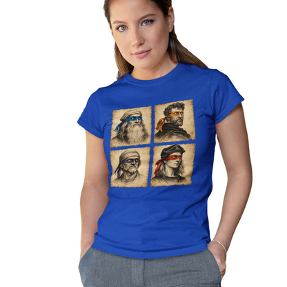 Ninja Turtles Renaissance Artists T-shirt 80's Cartoon Shirts TMNT