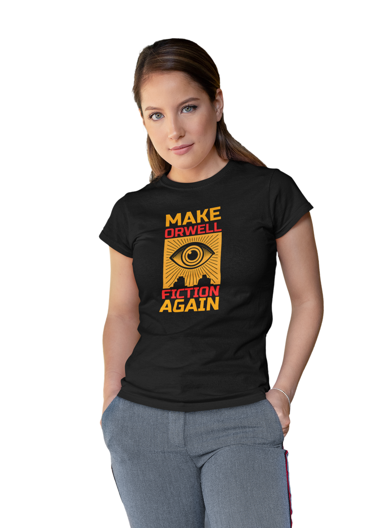 Make Orwell Fiction Again T-Shirt  Orwell 1984 T-shirt 2025 Political Activist Shirt