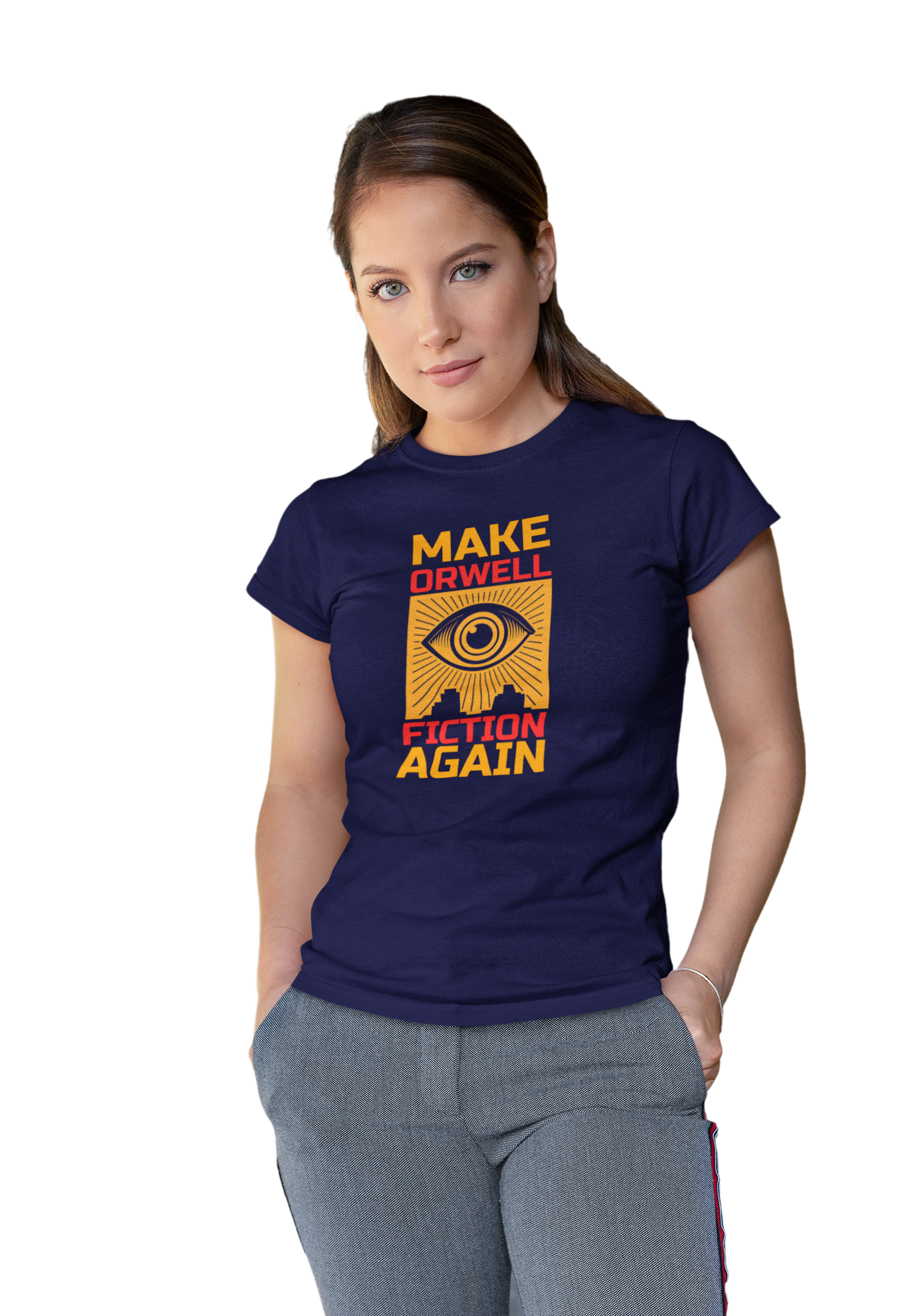 Make Orwell Fiction Again T-Shirt  Orwell 1984 T-shirt 2025 Political Activist Shirt
