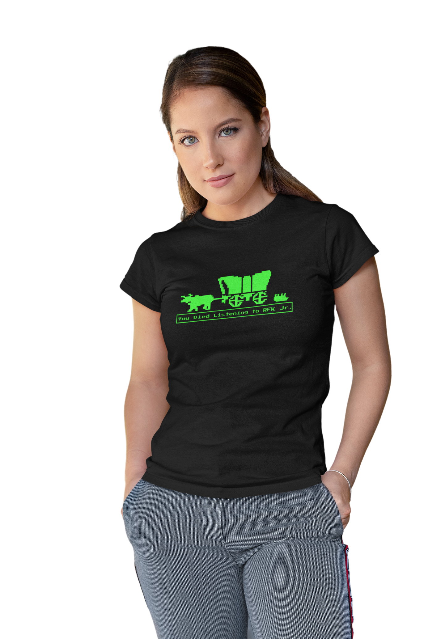 Oregon Trail Funny Tee Anti RFK Jr Bear Central Park Story Anti Trump T-Shirt
